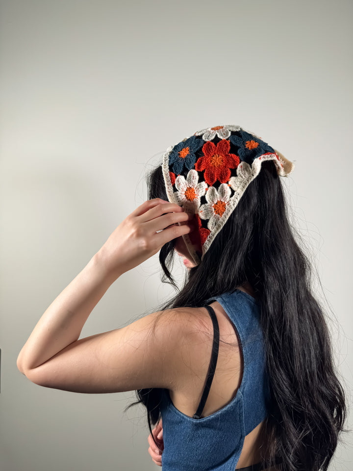 Meadowknit crochet bandana