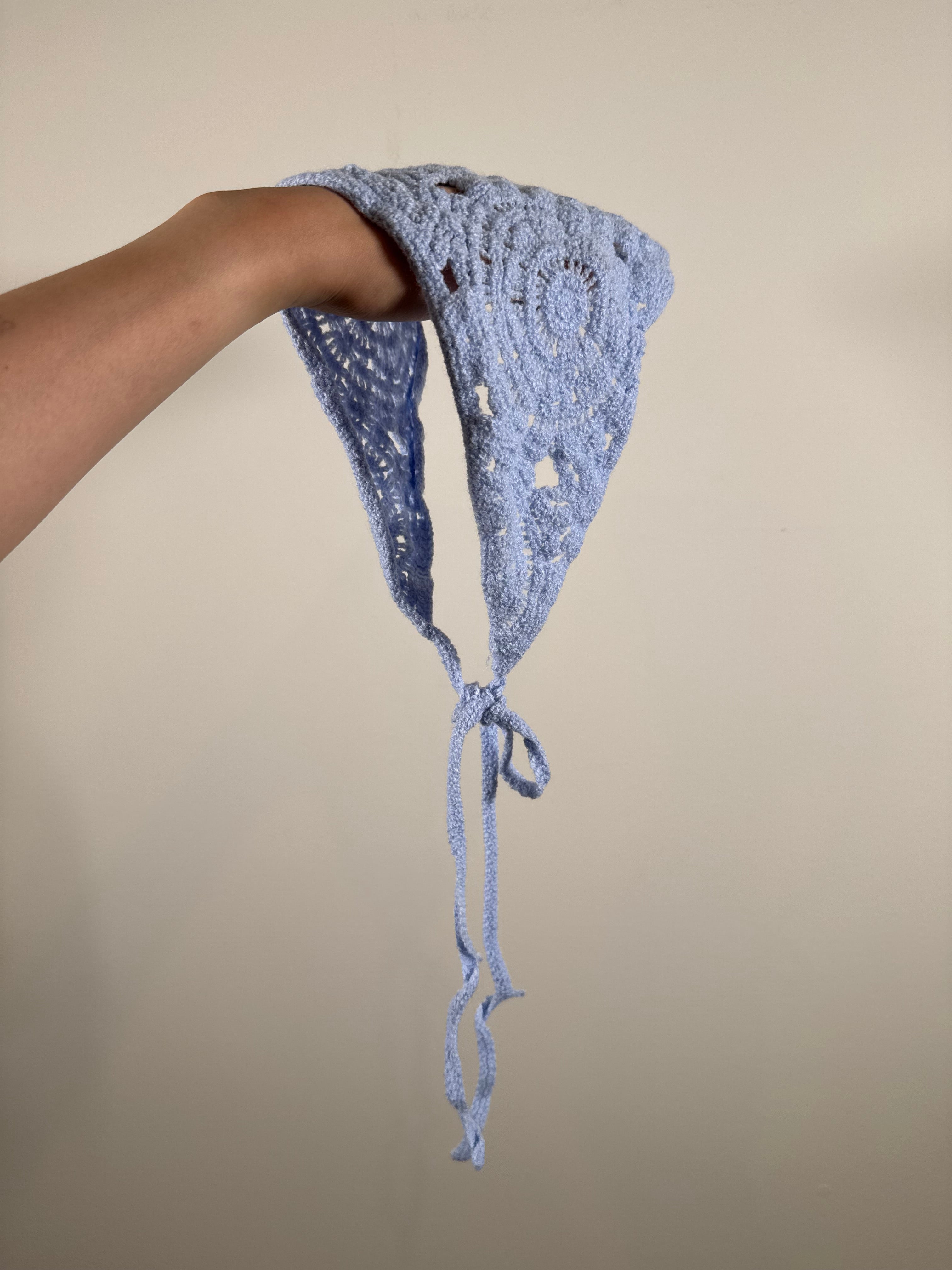 BleuLace crochet bandana