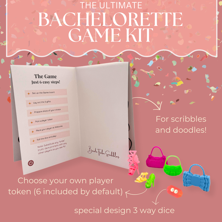 Bachelorette Weekend Destination Board Game kit