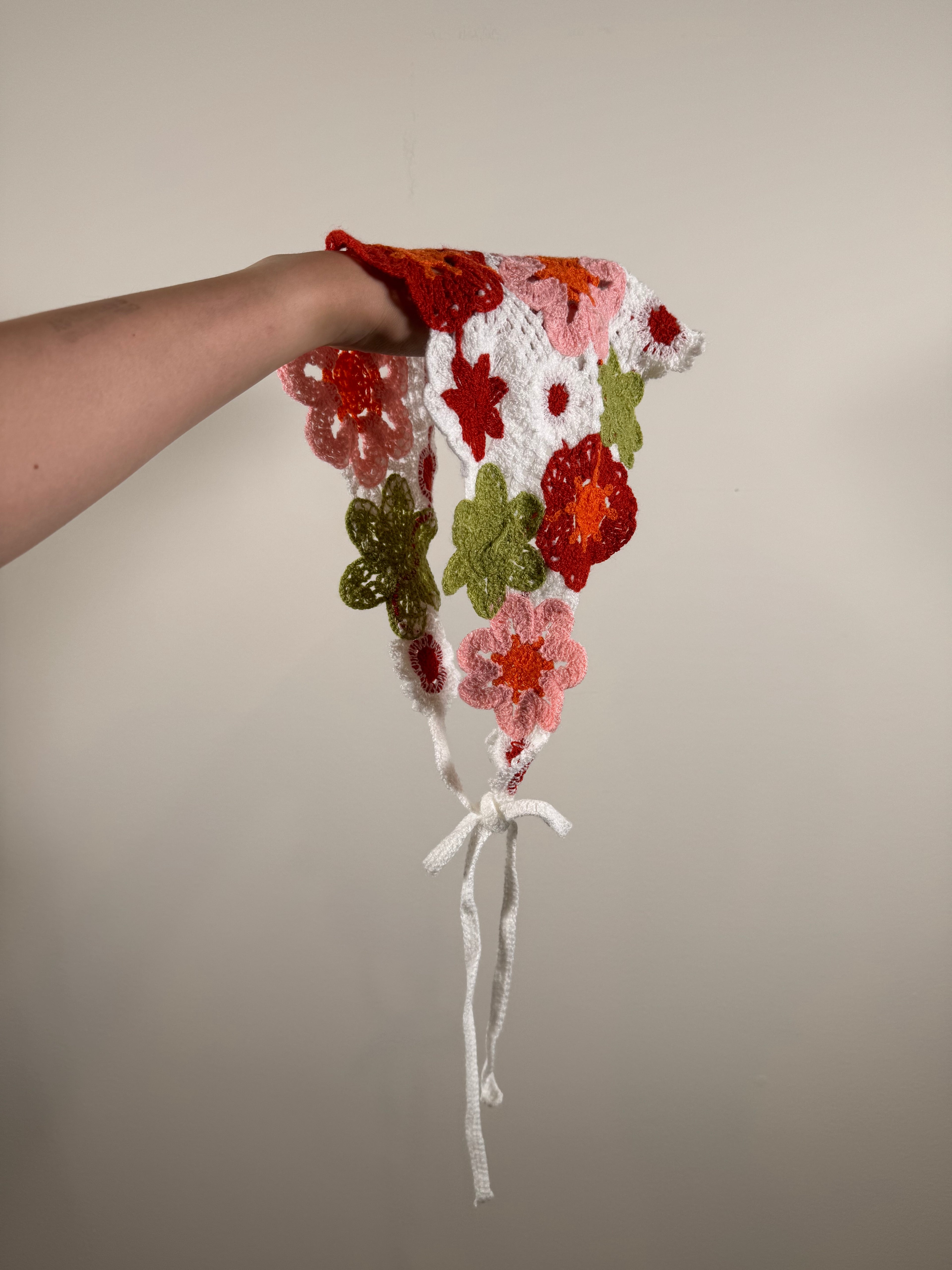 PetalWeave crochet bandana