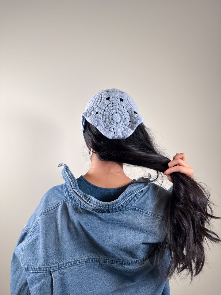 BleuLace crochet bandana