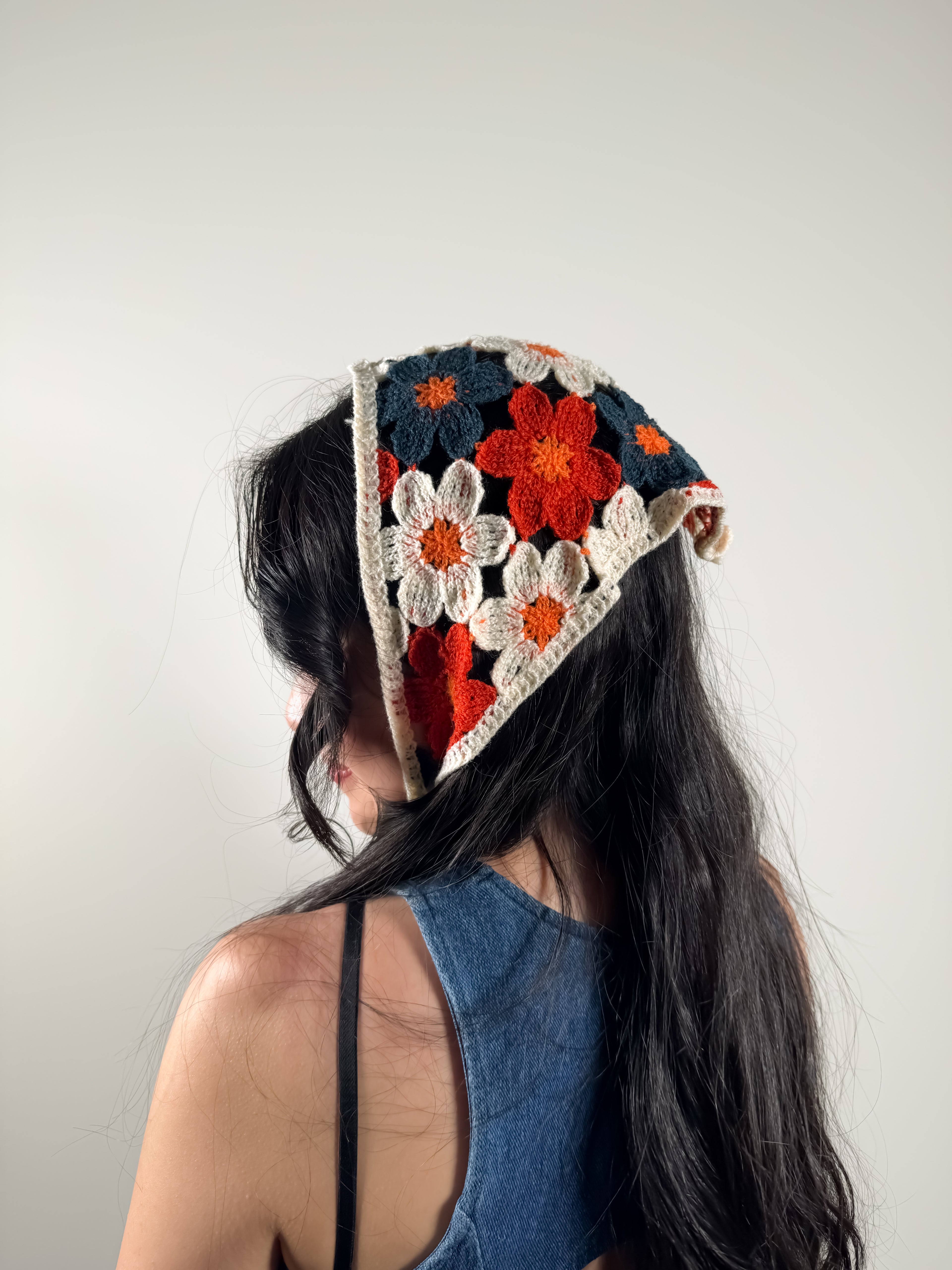 Meadowknit crochet bandana