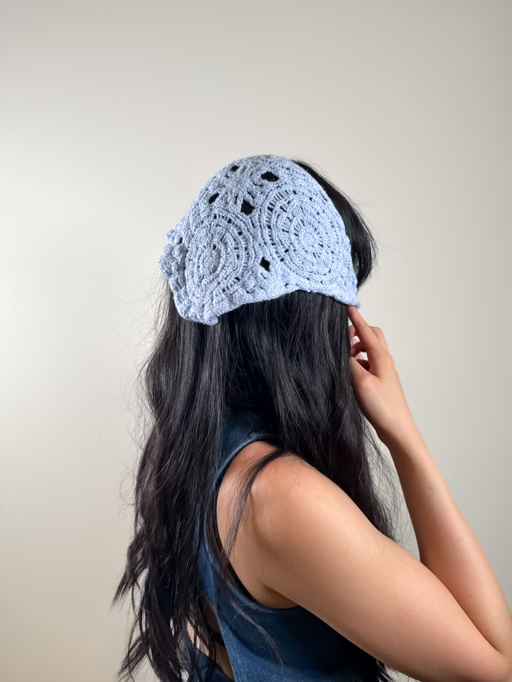 BleuLace crochet bandana