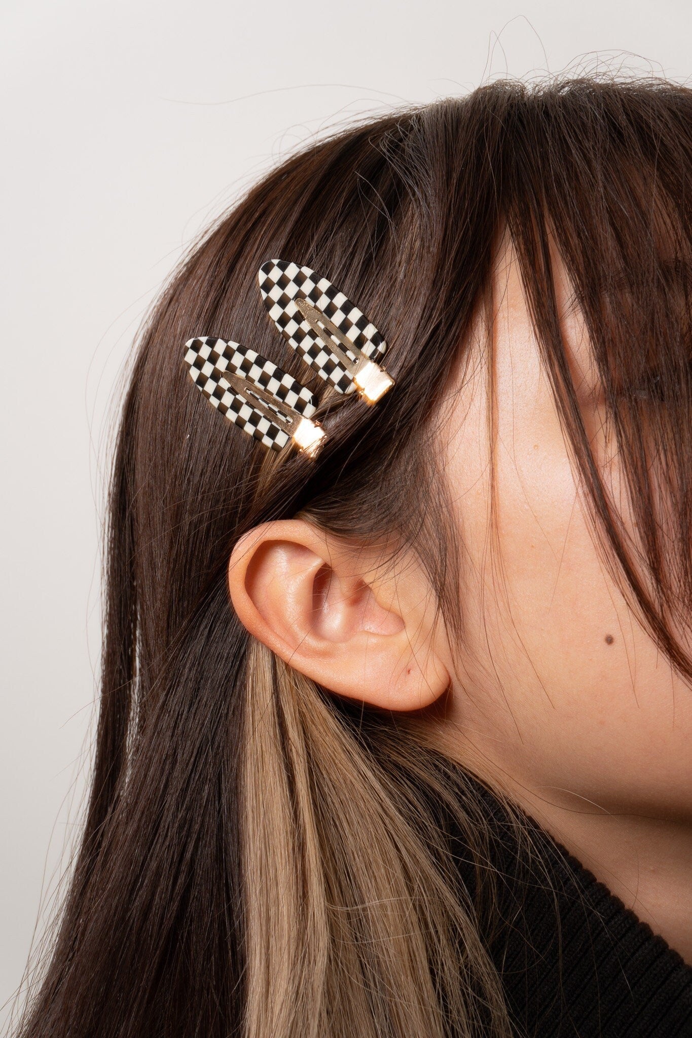 Surf Hair Clips in checker (2 pack)